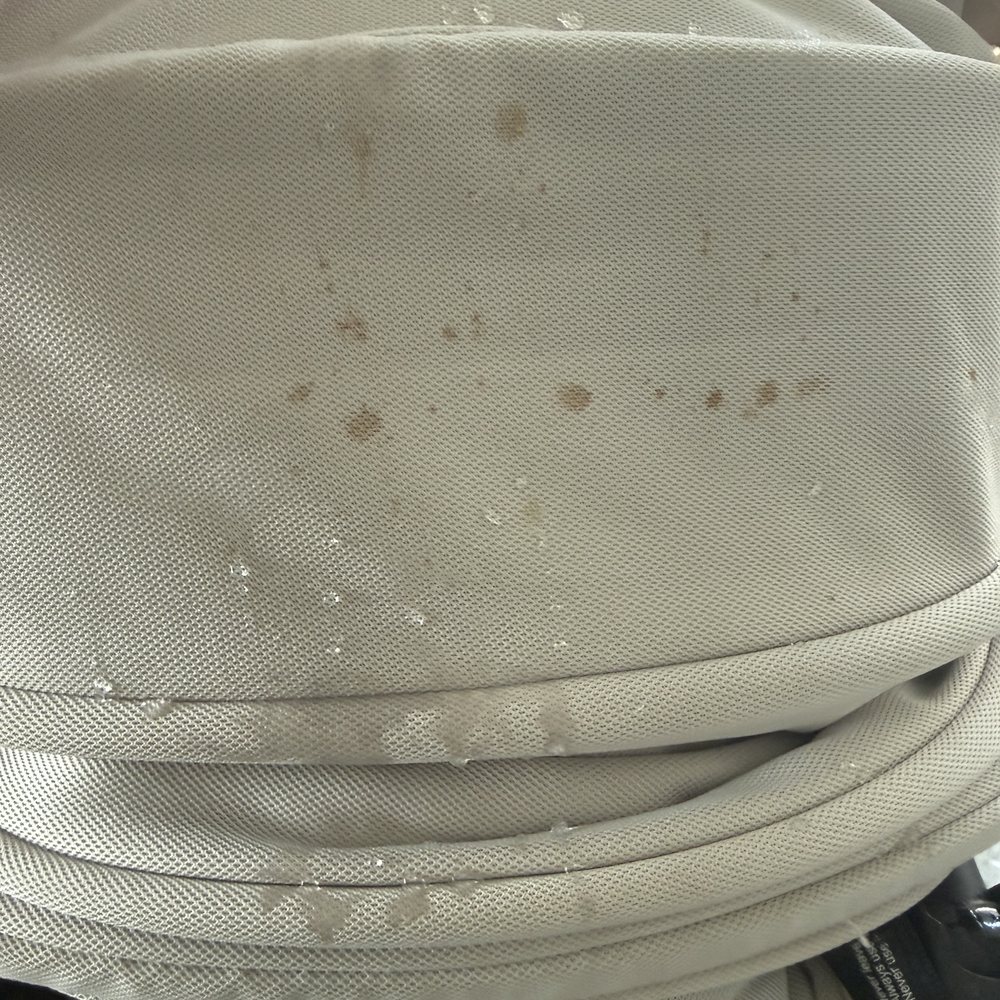Strollers before cleaning